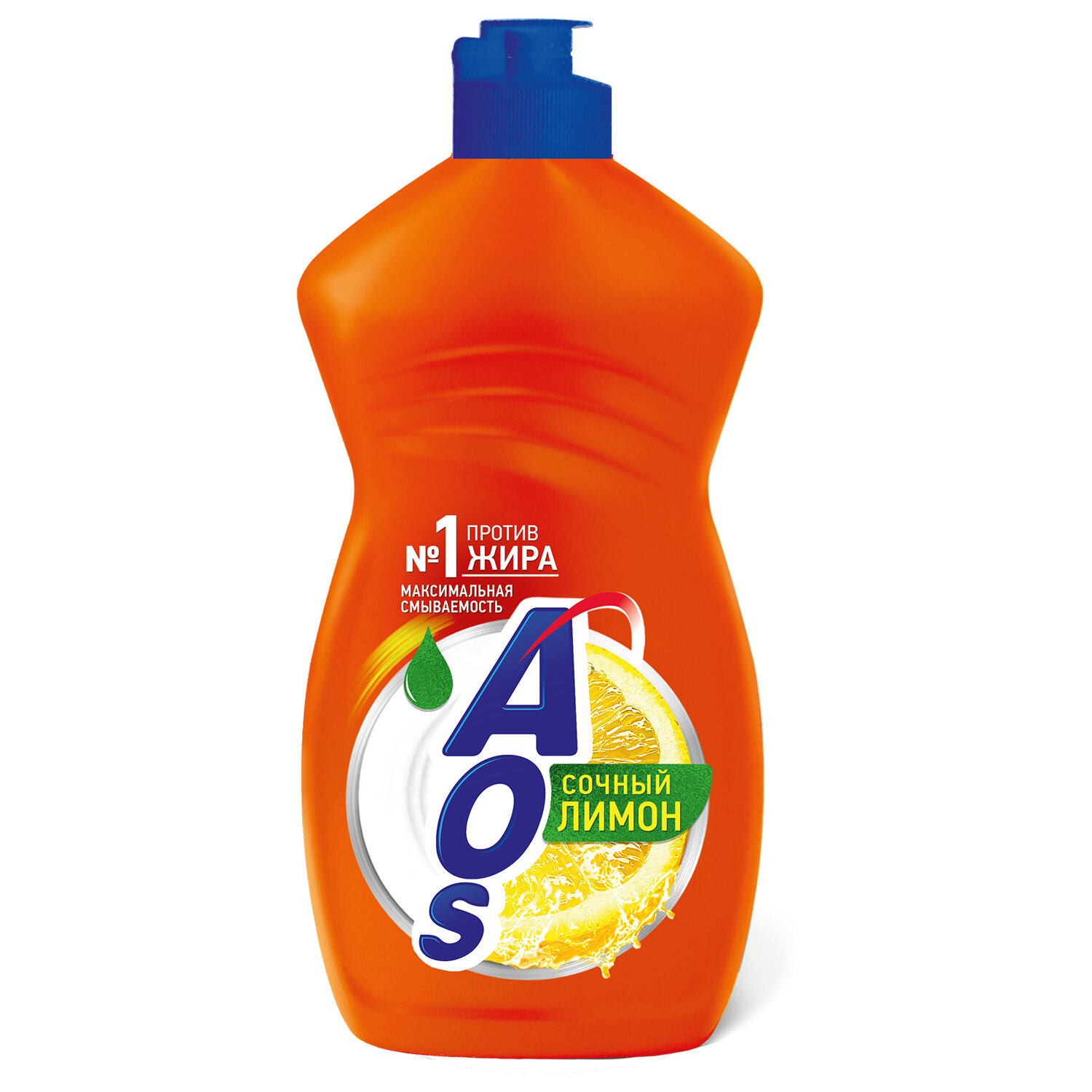 Средство для мытья посуды 450мл AOS "Лимон",  1118-3 605056