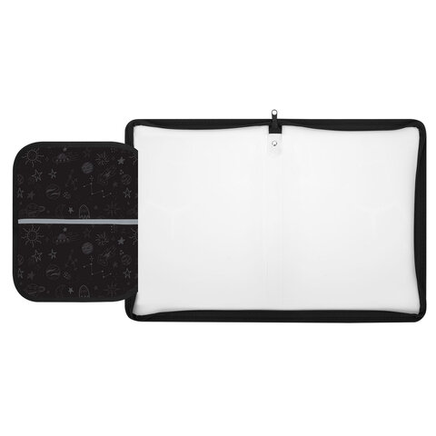 Папка для труда на молнии ЮНЛАНДИЯ А4, 1 отделение, откидная планка, органайзер, "Space driver", 273396 - МСК «Форвард»