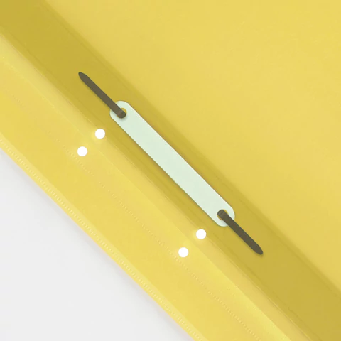 Скоросшиватель пластиковый с перфорацией STAFF, А4, 100/120 мкм, желтый, 271716 - МСК «Форвард»