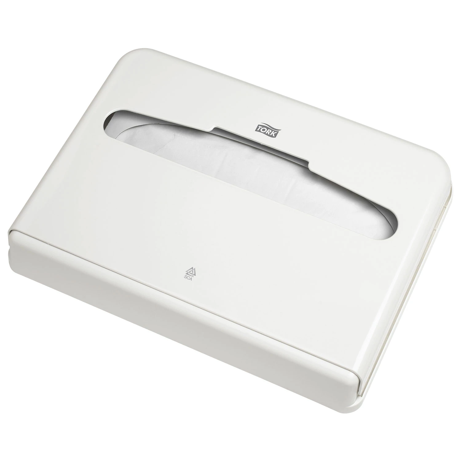 Диспенсер для покрытий на унитаз TORK (Система V1), (покрытия 1/2 сложения), белый, 344080 600300