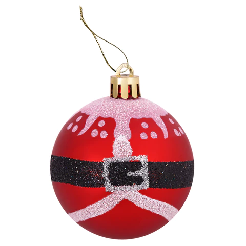 Шары ёлочные 16 шт., 6 см, "Русская Зима", пластик, цвет: красный/белый, ЗОЛОТАЯ СКАЗКА, 591984 - МСК «Форвард»