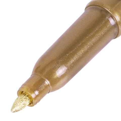 Маркер для декорирования и рисования ЗОЛОТИСТЫЙ BRAUBERG ART METALLIC, линия письма 1-3 мм, 152438 - МСК «Форвард»