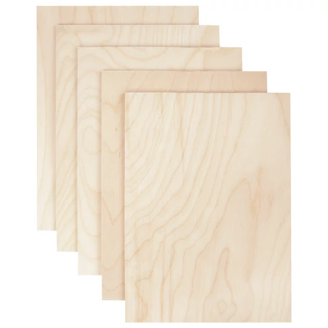 Заготовки для творчества, деревянные, без рисунков, 5 шт., 21х30 см, BRAUBERG HOBBY, 665313 - МСК «Форвард»