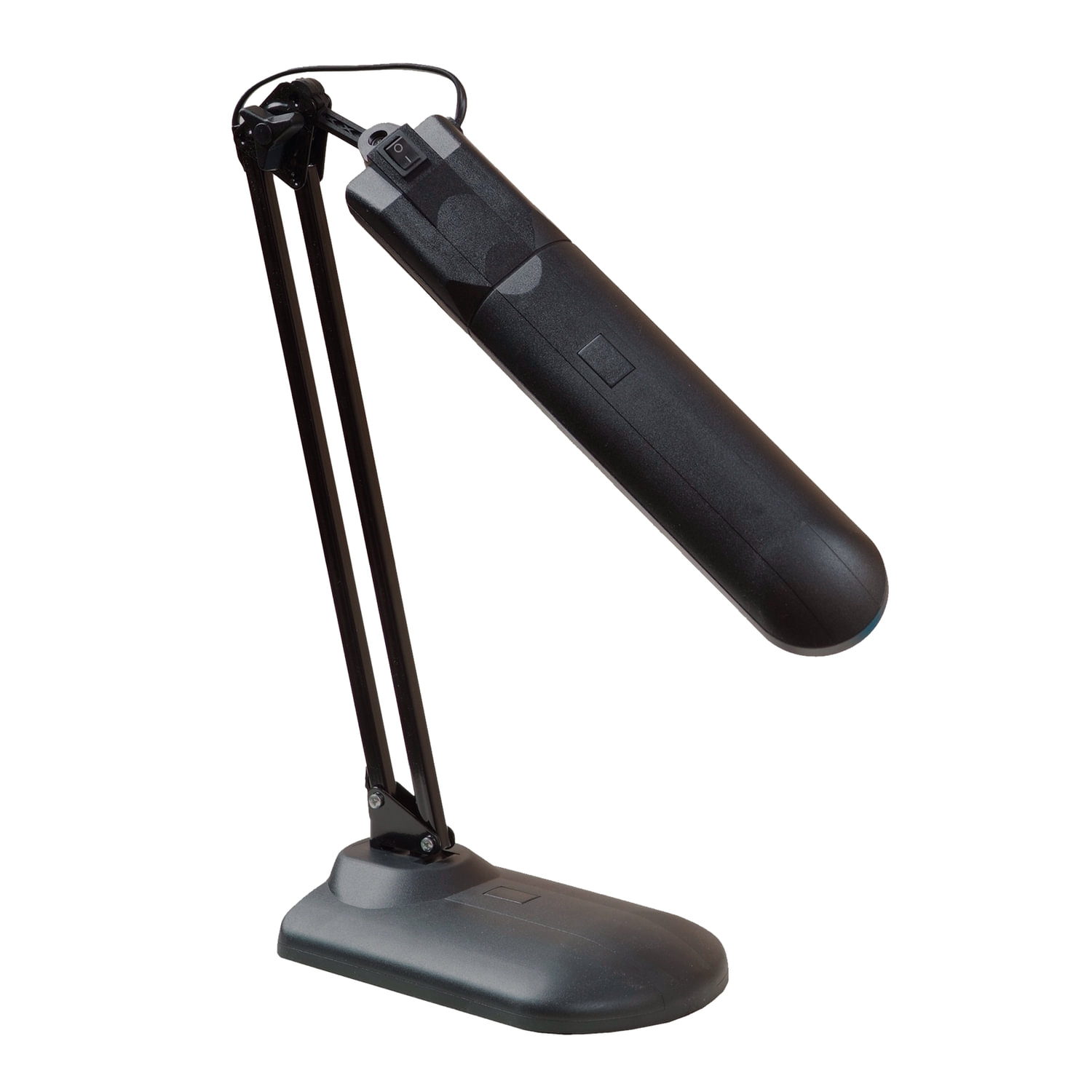 Настольная лампа светильник Дельта У на подставке, ЛЮМИНИСЦЕНТНАЯ, цоколь 2G7, 11 Вт, чёрный 236643