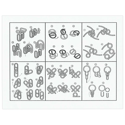 Головоломки металлические ЗОЛОТАЯ СКАЗКА (уровень сложности "ПРОФИ"), набор 6 штук, 662090 - МСК «Форвард»