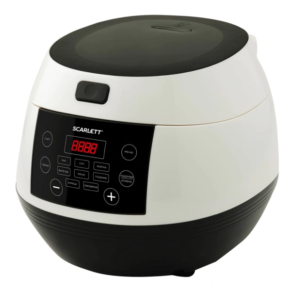 Мультиварка SCARLETT SC-MC410S26, 500 Вт, объем 3 л, 8 программ, белая/черная SC-MC410S26  455879