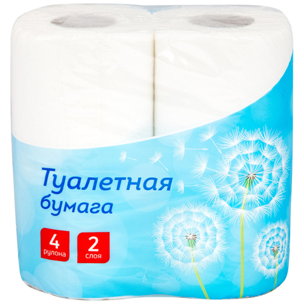 Бумага туалетная OfficeClean 2-слойная, 4шт., тиснение, белая 249814/50202444 249814 минпромторг - МСК «Форвард»