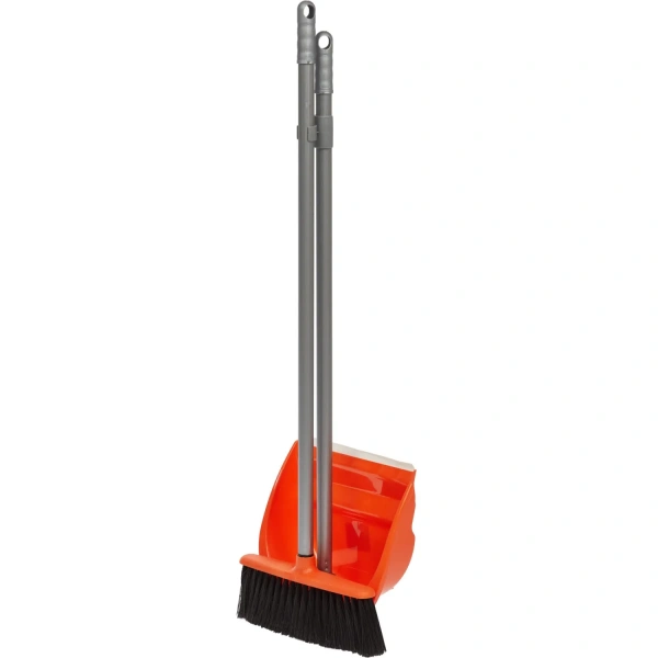 Комплект для уборки Idea Ленивка (щетка для пола и совок на длинной ручке) оранжевый М 5179 1652161 минпромторг - МСК «Форвард»