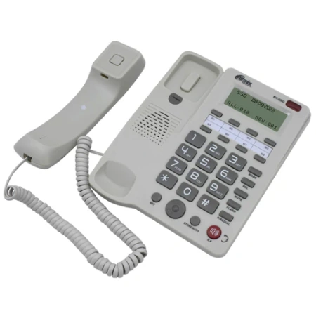 Телефон RITMIX RT-550 white, АОН, спикерфон, память 100 номеров, тональный/импульсный режим, белый, 80002154 263163 - МСК «Форвард»