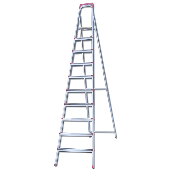 Стремянка стальная 10 ступеней, верхняя площадка 2,26м, до 150 кг, облегченная, вес 13кг, UFUK, 610 600290
