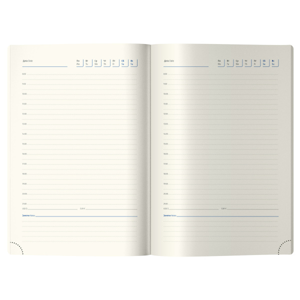 Ежедневник недатированный, А5, 136л., кожзам, Berlingo "Glow", зол. срез, фиолетовый 357006 - МСК «Форвард»