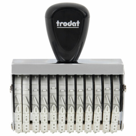 Нумератор ручной ленточный, 12 разрядов, оттиск 62 х5 мм, TRODAT 15512, 54905 238374 - МСК «Форвард»