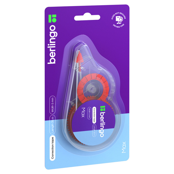 Корректирующая лента Berlingo "Max", 5мм*25м, блистер, европодвес Fks_25100 277581 - МСК «Форвард»