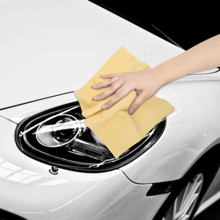 Салфетка синтетическая PVA-замша 64x43 см, в тубе, желтая, для авто, дома и офиса, ГРАНДМАСТЕР, 609974 - МСК «Форвард»