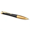 Ручка шариковая PARKER "Urban Muted Black GT", корпус черный, позолоченные детали, синяя, 2143640 143930 - МСК «Форвард»
