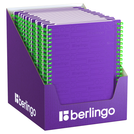 Бизнес-тетрадь A5, 80л., Berlingo "Your Way", клетка, на силиконовом гребне, 80г/м2, пластик обложка 600мкм, фиолетовая SRn_A5894 369403 - МСК «Форвард»