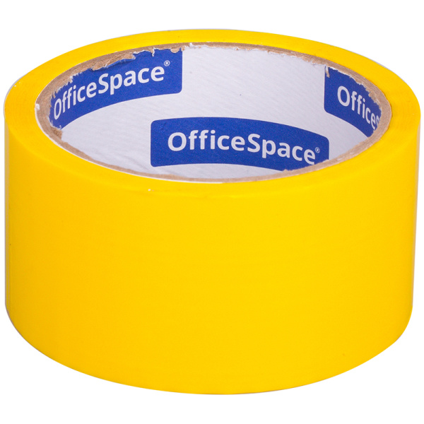 Клейкая лента упаковочная OfficeSpace, 48мм*40м, 45мкм, желтая, ШК КЛ_6286 212003 - МСК «Форвард»