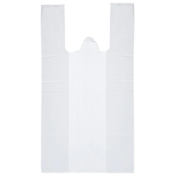 Пакеты "майка", КОМПЛЕКТ 100шт, 30+16х55см, ПНД, 15мкм, 601809