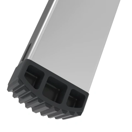 Стремянка алюминиевая двухсторонняя 2х2 ступени, высота площадки 0,43 м, до 150 кг, вес 1,8 кг, НОВАЯ ВЫСОТА, 1120202 609082 - МСК «Форвард»