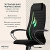 Кресло офисное МЕТТА SU-B-10 хром, ткань-сетка, сиденье и спинка мягкие, черное 532437 - МСК «Форвард»