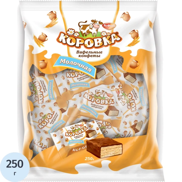 Вафли Коровка молочные 250 г 863223 - МСК «Форвард»