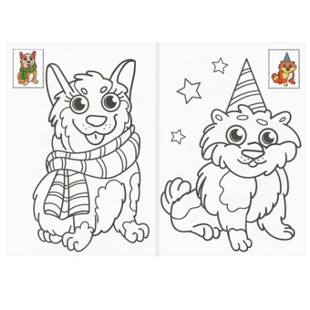 Книжка-раскраска С СИЯЮЩИМИ НАКЛЕЙКАМИ, АССОРТИ дизайнов, 195х276 мм, 16 стр., ПП PROF-PRESS 690967 - МСК «Форвард»