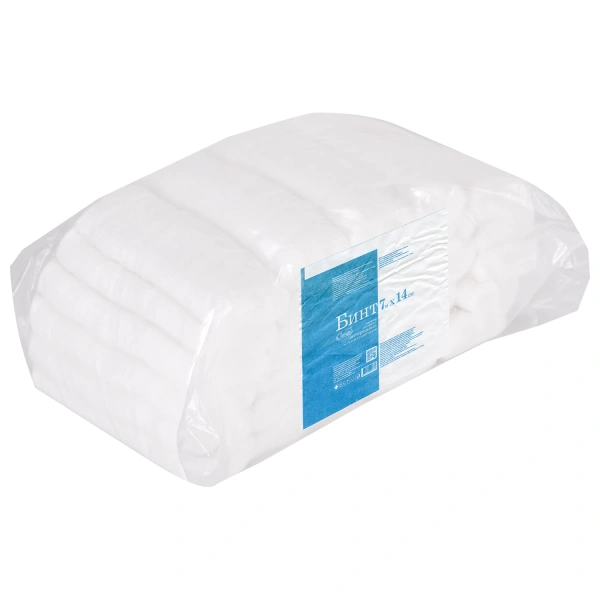 Бинт марлевый нестерильный ЕМЕЛЬЯНЪ САВОСТИНЪ КОМПЛЕКТ 30 шт, 7м х 14см, пл. 28 (±2) г/м2,  630583