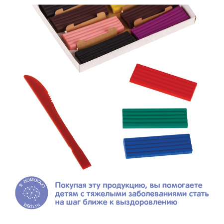 Пластилин Мульти-Пульти "Енот в сказке", 08 цветов, 96г, со стеком, картон МП_4170 328893 - МСК «Форвард»