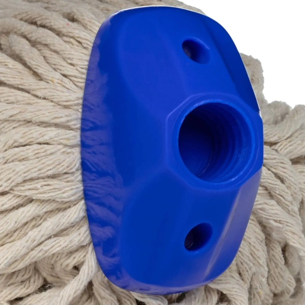 Насадка МОП для верёвочной швабры Кадыйская мануфактура Премиум II Люкс хлопок 30x8 см синяя/бежевая ГИ-010-05 568809 минпромторг - МСК «Форвард»