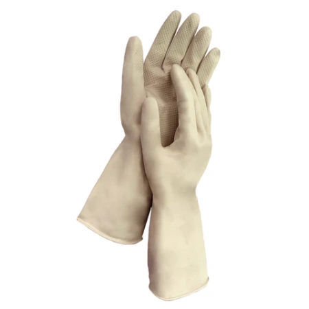 Перчатки МНОГОРАЗОВЫЕ латексные LAIMA "ULTRA" СВЕРХПРОЧНЫЕ, бежевые, размер M (средний), вес 96 г, 700547 - МСК «Форвард»