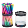 Ручка гелевая BRAUBERG GRADE NEON, ЧЕРНАЯ, игольчатый узел 0,5 мм, линия письма 0,3 мм, 144285 - МСК «Форвард»