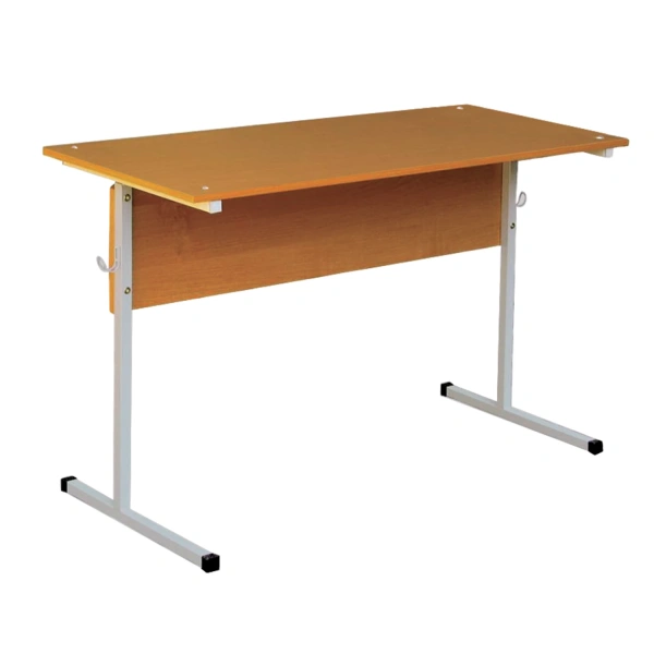 Стол-парта 2-мест. нерегулир.(ш1200*г500*в750мм) рост 6, серый каркас, ЛДСП бук, Ш-302 530713