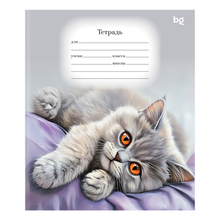 Тетрадь 18л., А5, клетка BG "Пурпурные коты" КОМПЛЕКТ 10шт Т5ск18 08945 379159 - МСК «Форвард»