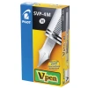 Ручка перьевая PILOT V-Pen, ЧЕРНАЯ, корпус серый, линия письма 0,58 мм, SVP-4M B 144708 - МСК «Форвард»