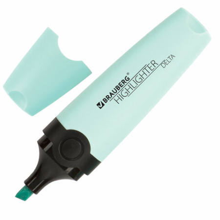 Текстовыделитель BRAUBERG "DELTA PASTEL", БИРЮЗОВЫЙ, линия 1-5 мм, 151732 - МСК «Форвард»