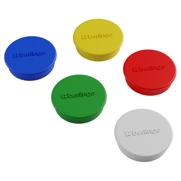 Магнит для досок усиленный Berlingo "Ultra" 30мм, 5шт., ассорти, европодвес SMm_03020 257743 - МСК «Форвард»