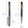 Ручка перьевая PILOT V-Pen, ЧЕРНАЯ, корпус серый, линия письма 0,58 мм, SVP-4M B 144708 - МСК «Форвард»