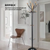 Вешалка-стойка BRABIX "CR-8243" на мраморном диске, металл, 6+3 крючка, цвет черный, 606438 - МСК «Форвард»