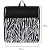 Мешок для обуви BRAUBERG БОЛЬШОЙ, с ручкой, карман на молнии, сетка, 49х41 см, "Zebra", 271611 - МСК «Форвард»