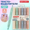 Набор текстовыделителей двусторонних 6 ЦВЕТОВ МОРАНДИ, BRAUBERG "Morandi", линия 1-5 мм, 152514 - МСК «Форвард»