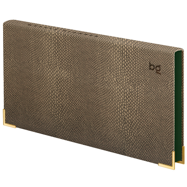 Еженедельник недатированный, 64л., твердый переплет, кожзам, BG "Python.Dark khaki", цветной срез 371692 - МСК «Форвард»