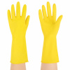 Перчатки МНОГОРАЗОВЫЕ латексные с хлопчатобумажным напылением, размер S (малый), вес 50 г, желтые KOMFI, DGL024P 700894 - МСК «Форвард»