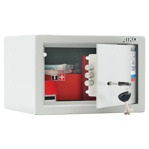 Сейф мебельный AIKO "Т17" (в171*ш260*г230мм;4кг), ключ. замок, крепление к стене Т17 290366