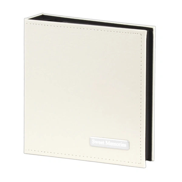 Фотоальбом BRAUBERG на 200 фото 10*15 см, под гладкую кожу, индивидуальный бокс, белый, 391115