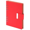 Ежедневник на кольцах в наборе с ручкой А5, 165x229 мм, BRAUBERG "Lux", под кожу, 100 листов, красный, 116857 - МСК «Форвард»