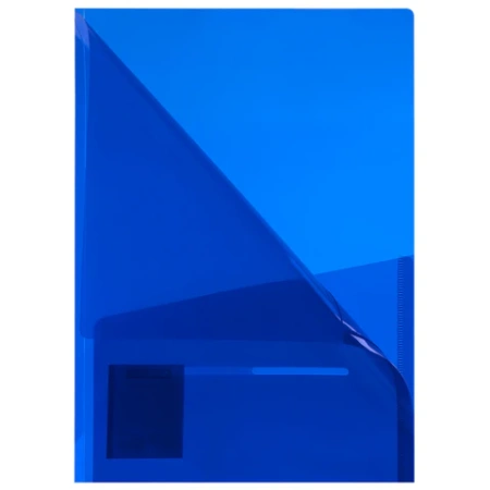 Папка-уголок 2 кармана, непрозрачная, А4, BRAUBERG "SPECIAL", синяя, 0,18 мм, 273060 - МСК «Форвард»