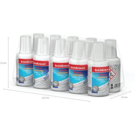 Корректирующая жидкость ERICH KRAUSE, 20 мл, флакон с кисточкой, 5 222290 - МСК «Форвард»