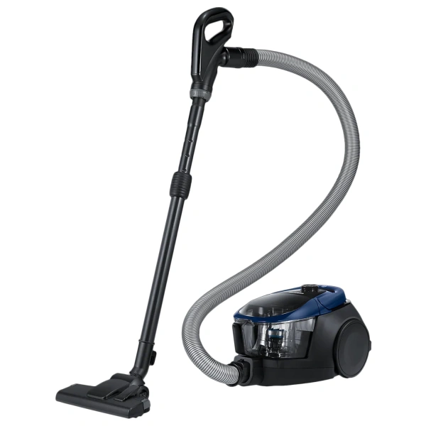 Пылесос SAMSUNG VC18M3120VB/EV с контейнером "циклон", 1800Вт, мощность всасывания 380Вт, синий VC18 455813