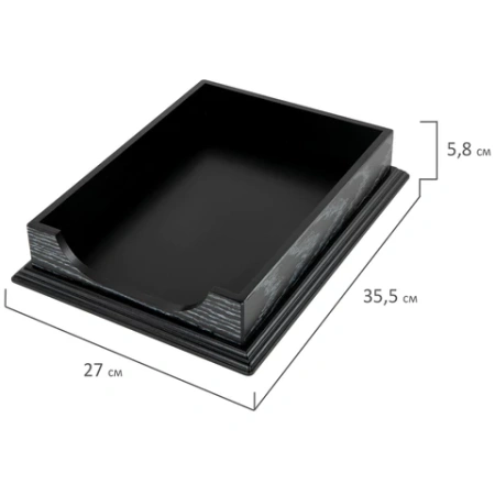 Набор настольный GALANT "Black Hawk" из дерева, 6 предметов, цвет "чёрный дуб", 238167 - МСК «Форвард»