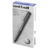 Ручка-роллер Uni-Ball II Micro, СИНЯЯ, корпус черный, узел 0,5 мм, линия 0,24 мм, UB-104 Blue 144114 - МСК «Форвард»